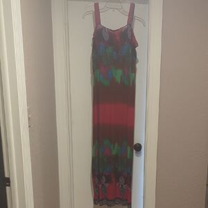 Elegant Multicolor Maxi Dress